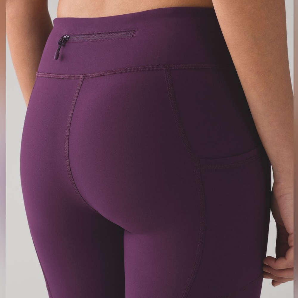 lululemon athletica Purple Tight Stuff Tight || 8 Darkest Magenta Leggings Berry - Picture 9 of 16